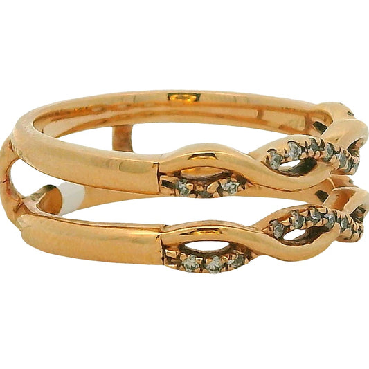 14K RG 0.15CTW DIA RING ENHANCER