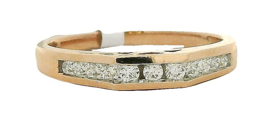 14K R/G .21TW DIAMOND BAND