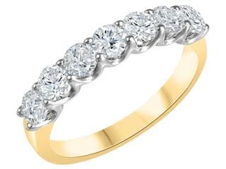 14K WG & YG 0.50CTW DIA WEDDING BAND