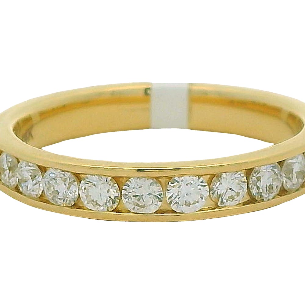 14K YELLOW GOLD .50TW DIAMOND CHANNEL SET ANNIVERSARY BAND