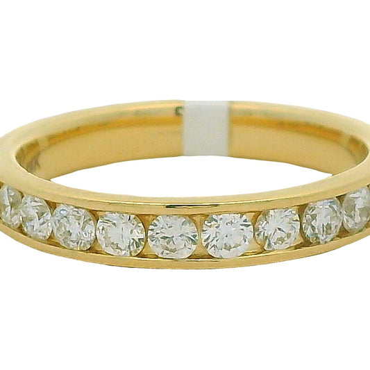 14K YELLOW GOLD .50TW DIAMOND CHANNEL SET ANNIVERSARY BAND