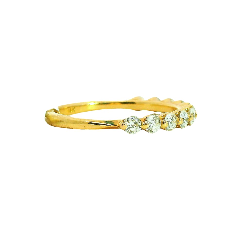 14K RG .66CTW DIAMOND MATCHING BAND