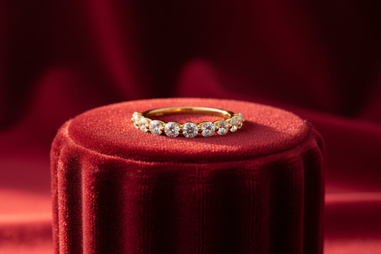 14K RG .66CTW DIAMOND MATCHING BAND