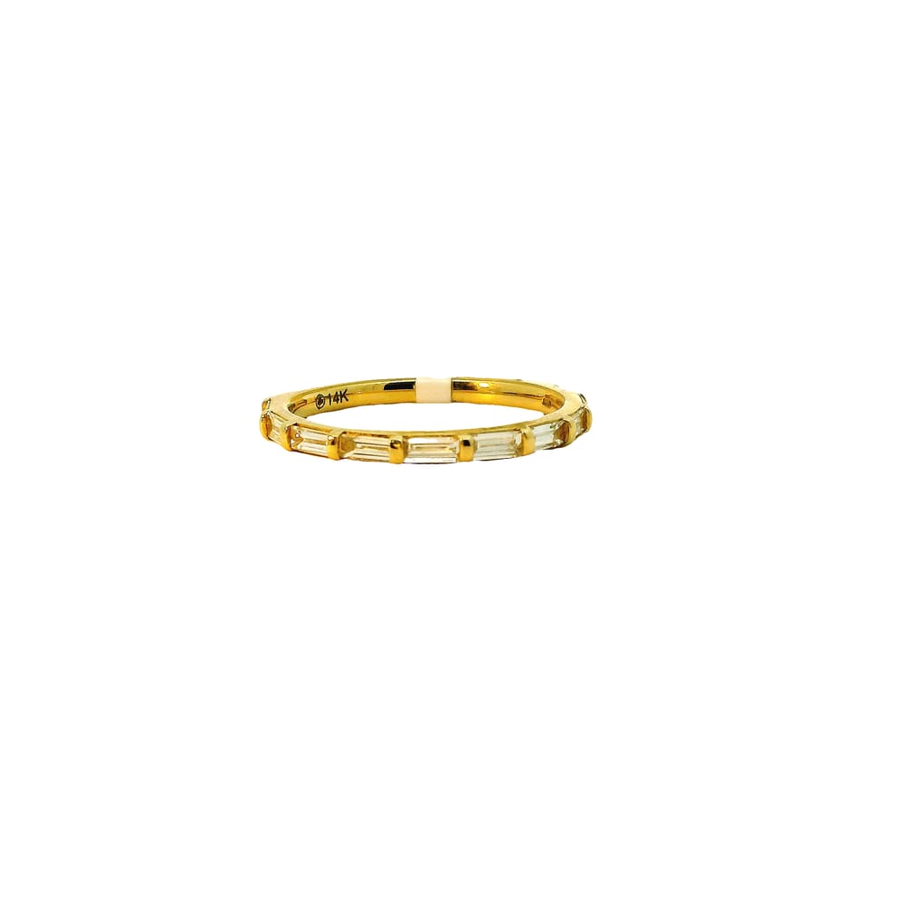 14K YG 0.50CTW BAGUETTE DIAMOND BAND
