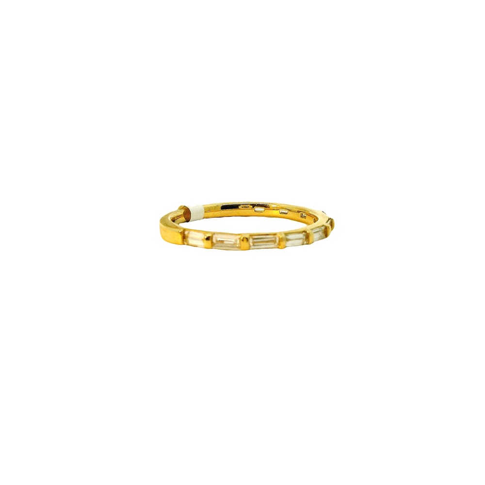 14K YG 0.50CTW BAGUETTE DIAMOND BAND