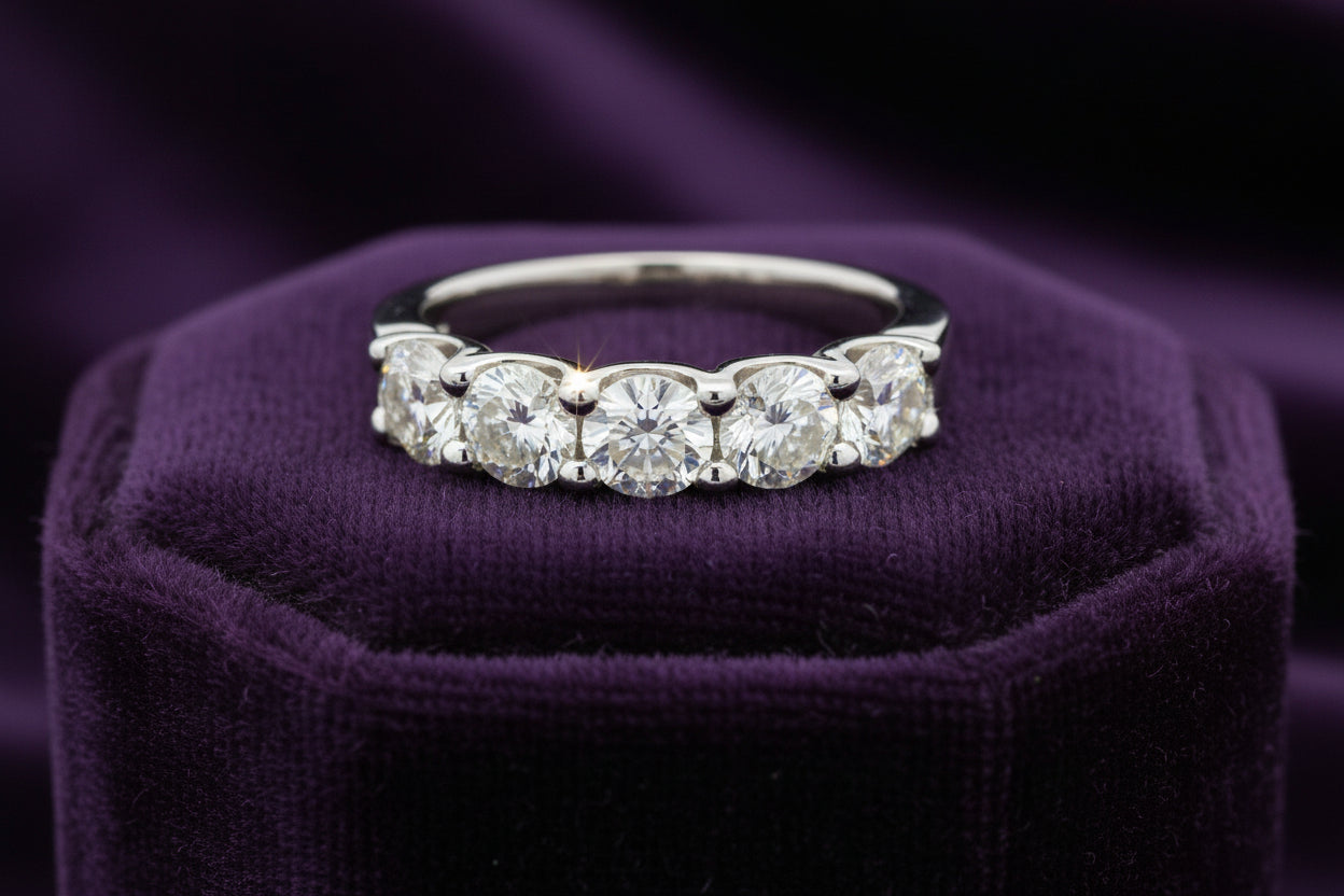 14K WG 1.50CTW DIA BAND