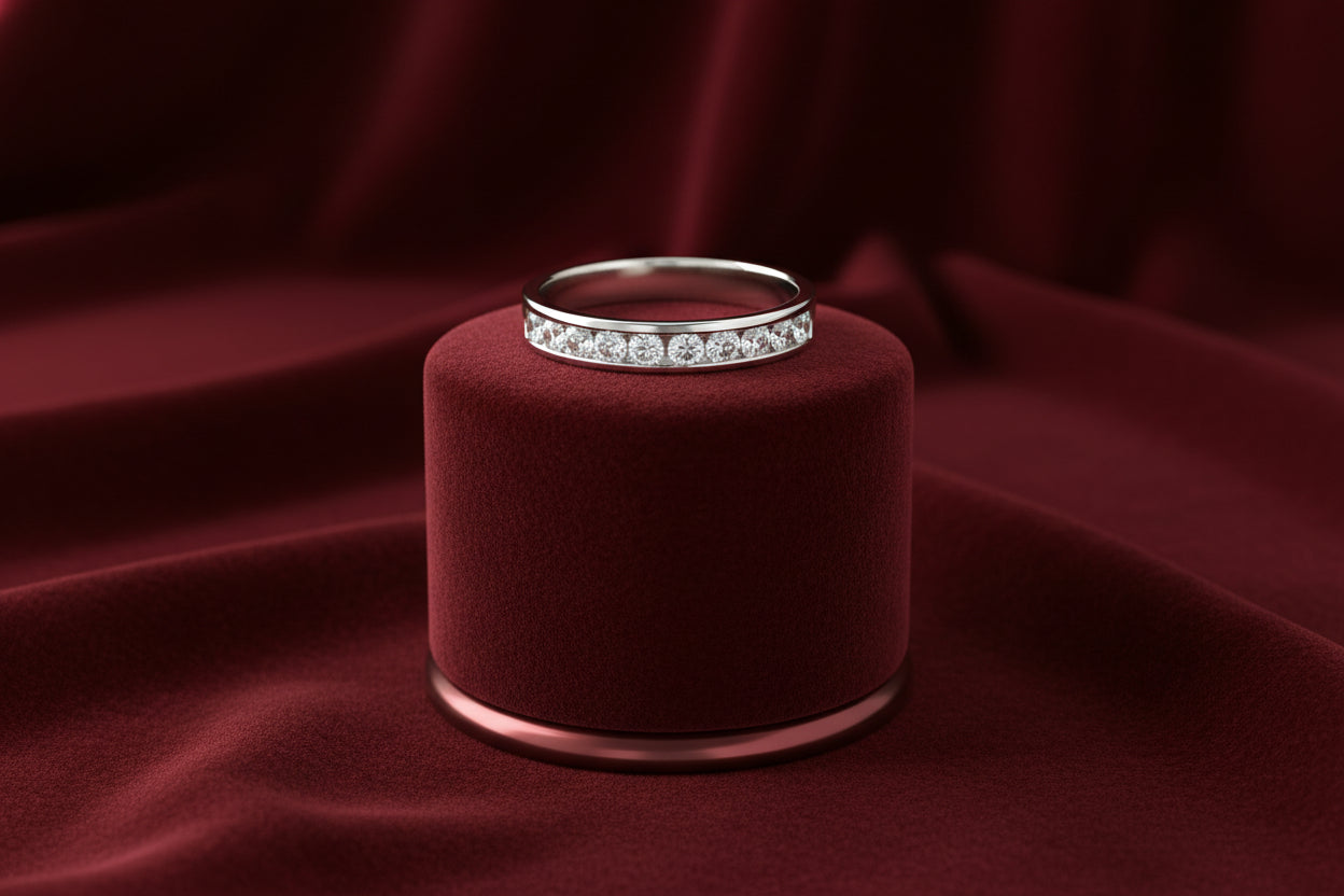 14K WHITE GOLD .50TW DIAMOND CHANNEL SET ANNIVERSARY BAND (copy)