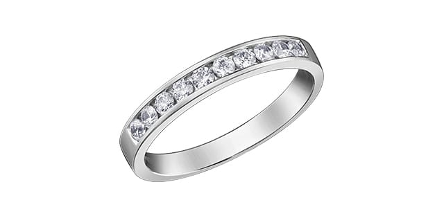14K WG 0.50ctw Diamond Channel Set Band Sz 6.5 (copy)