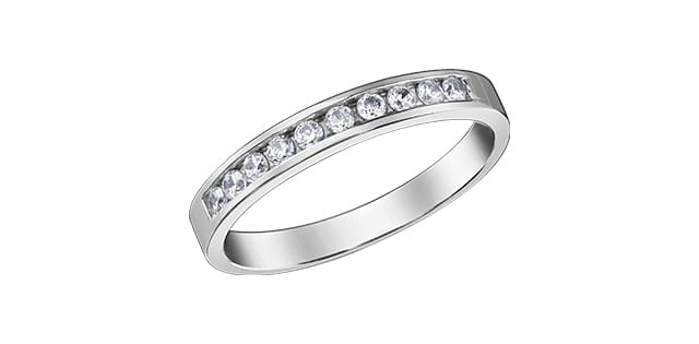 14K WG 0.33ctw Diamond Channel Set Band Sz 6.5 (copy)