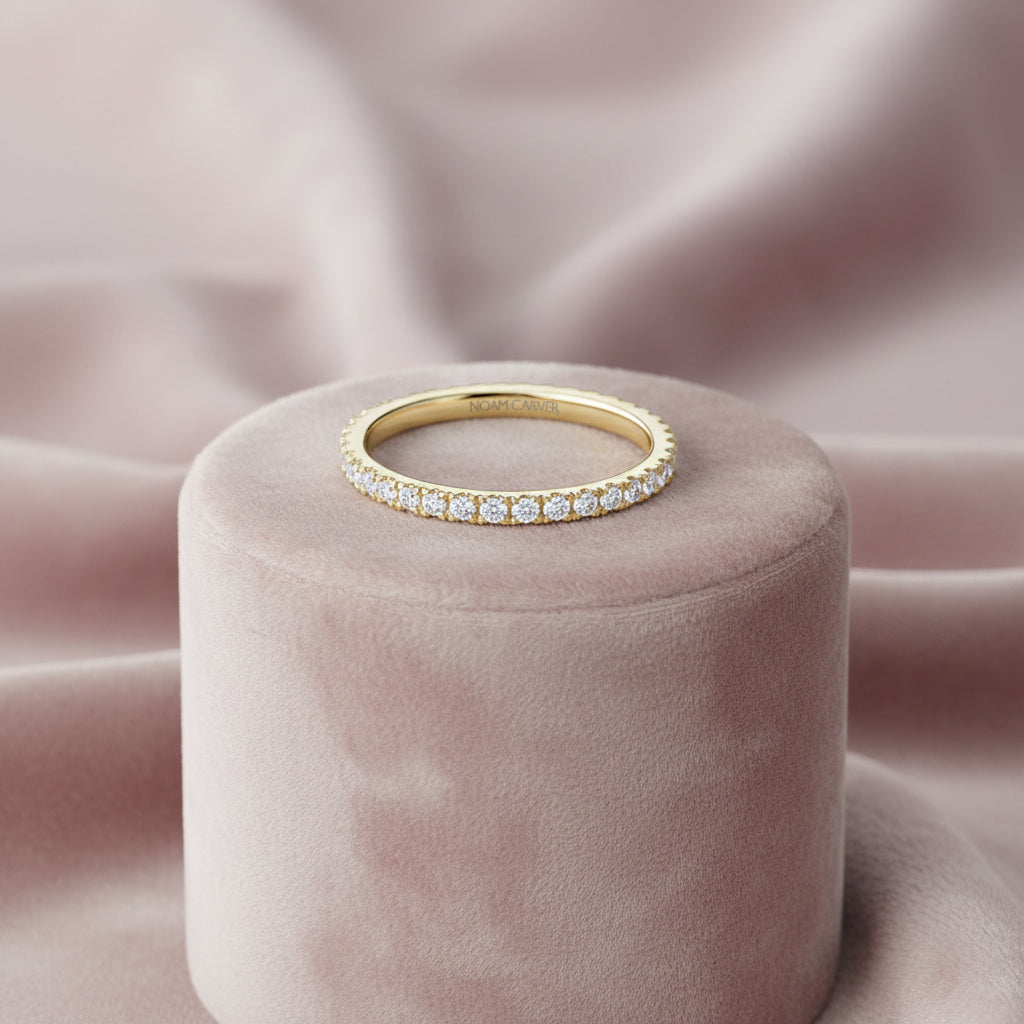14K Yellow gold 0.24ctw diamond band "Noam Carver"