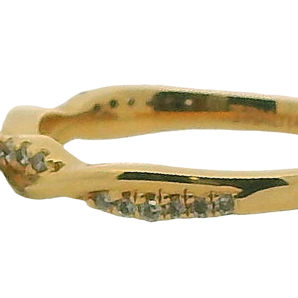 14K RG WG HEAD .24CTW CND CENTER DIA .14CTW SIDE DIA RING