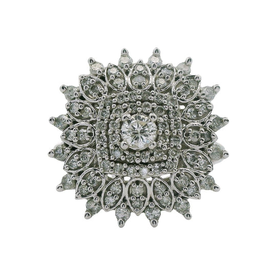 10K WG 0.80CTW DIAMOND RING