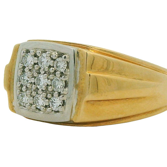 10K YG 0.27CTW DIAMOND RING