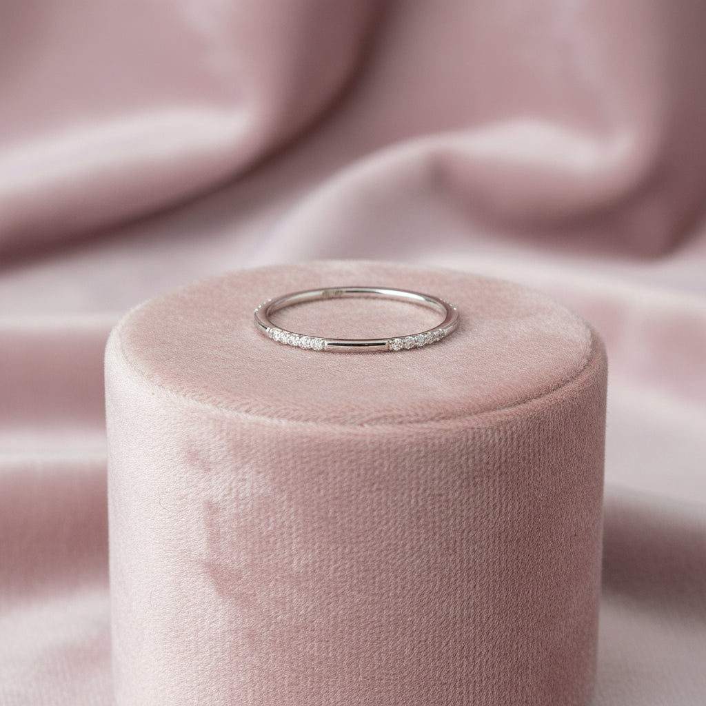 10K WG .10CTW DIAMOND RING