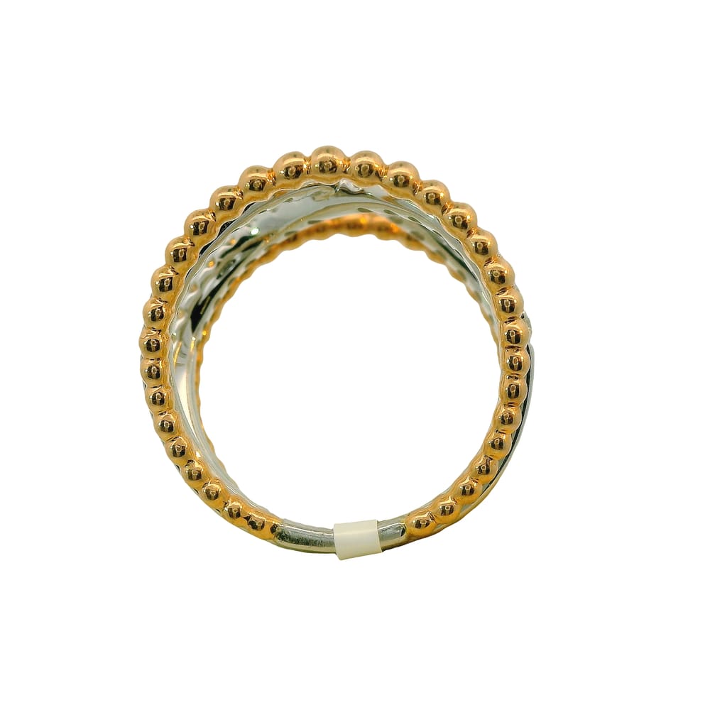 14K WG .69TW SI G DIAMOND INFINITY STILE WITH RG OUTSIDE BANDS