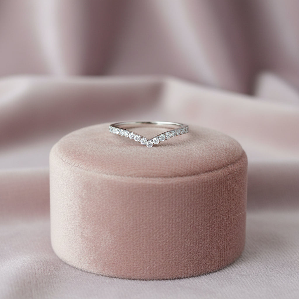 14K WG 0.375ctw VVS-VS, D-F Lab Grown Diamond Ring