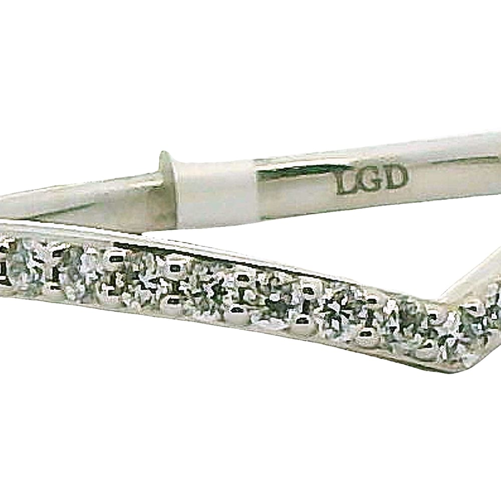 14K WG 0.375ctw VVS-VS, D-F Lab Grown Diamond Ring