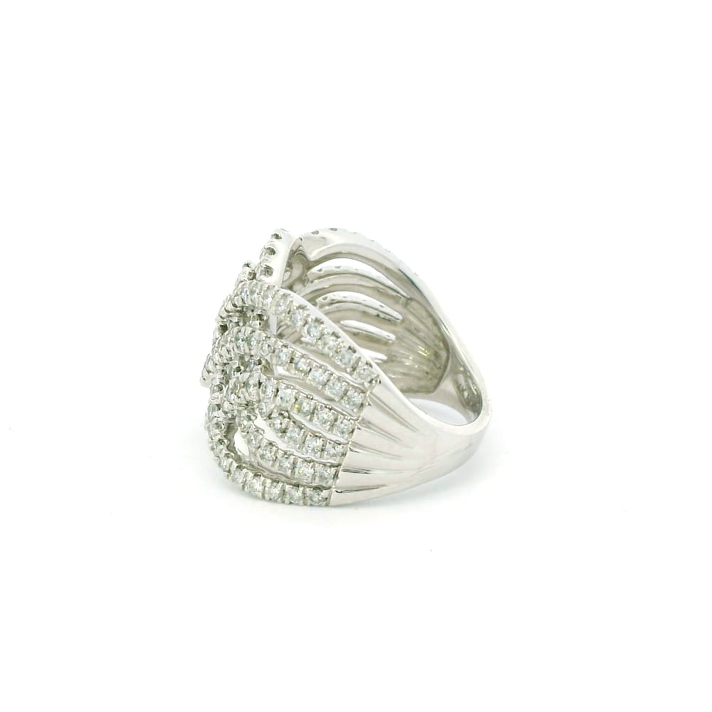 14K WG 1.50CTW Multi Diamond Ring Size 7