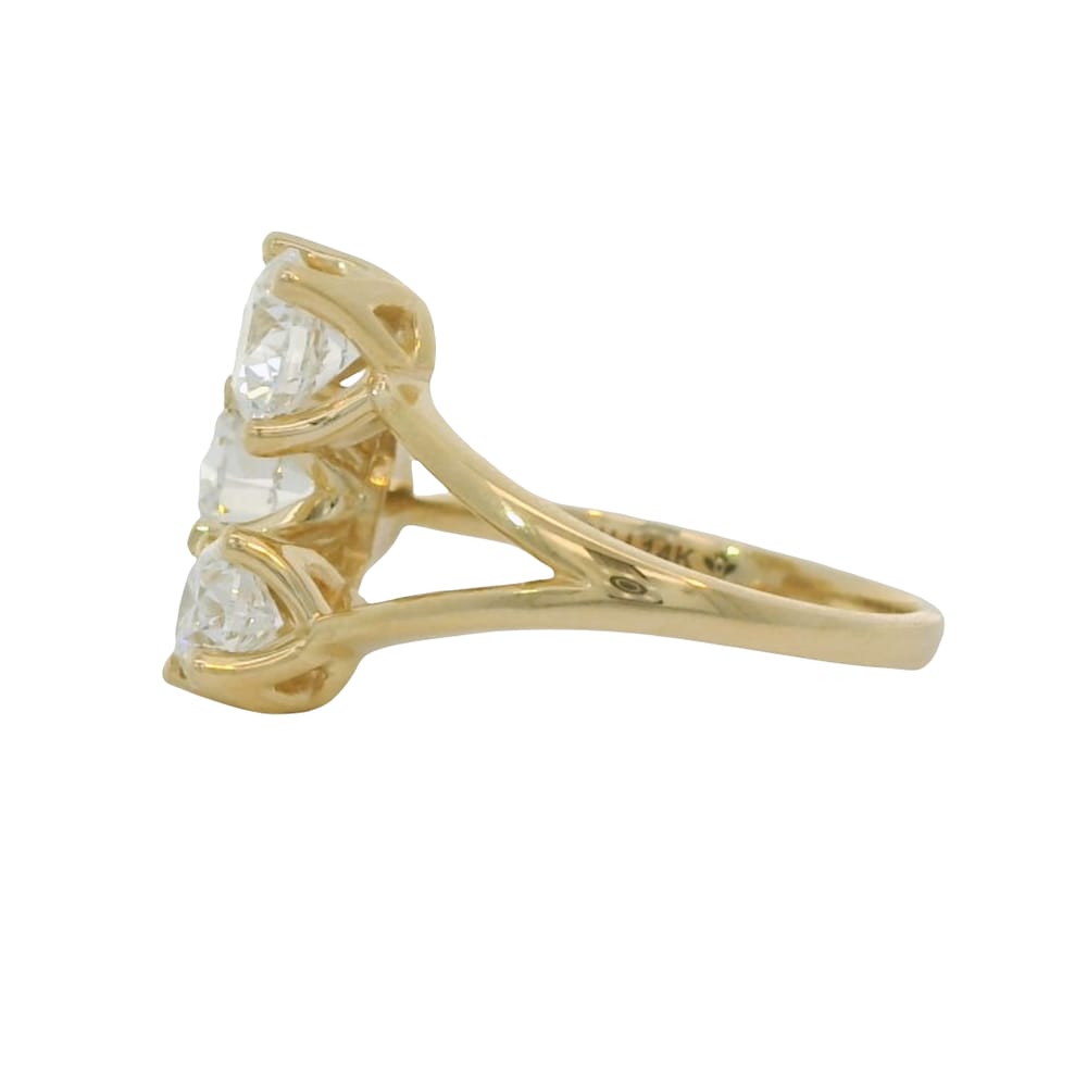 14K YG 2.25ctw VS2,F Lab Grown Diamond Ring "Love Grown"
