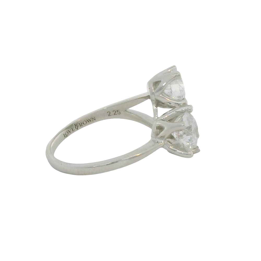 14K WG 2.25ctw VS2,F Lab Grown Diamond Ring "Love Grown"
