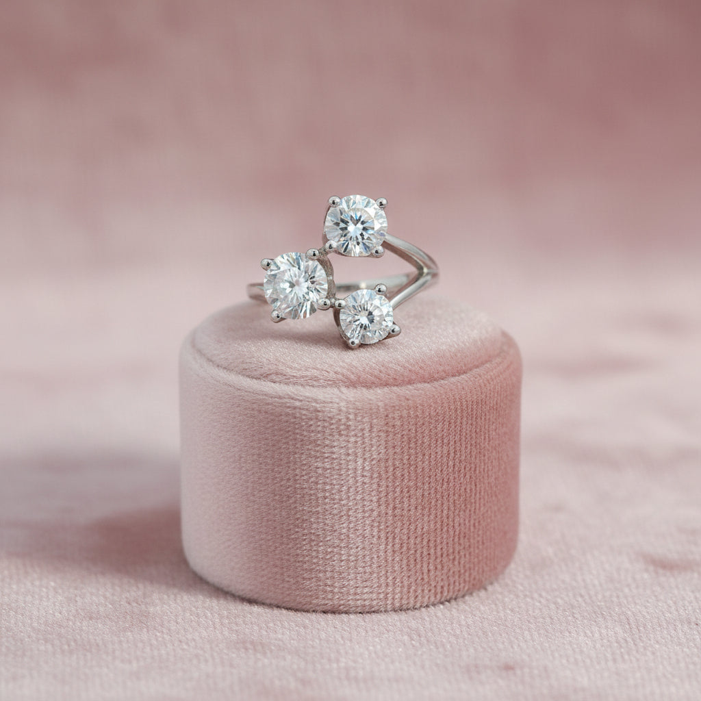 14K WG 2.25ctw VS2,F Lab Grown Diamond Ring "Love Grown"