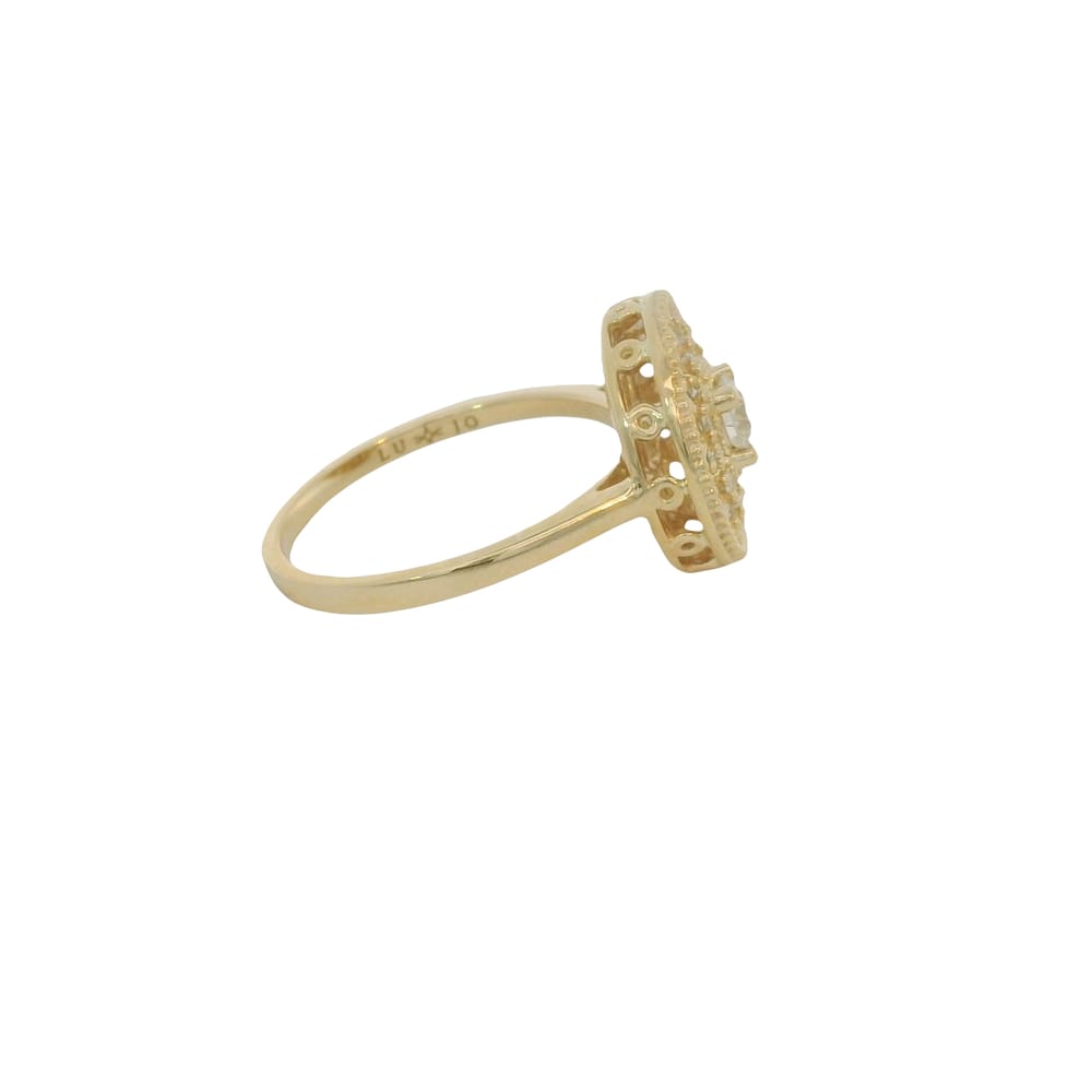 10K YG 0.32ctw Lab Grown Diamond Ring "Luxe"