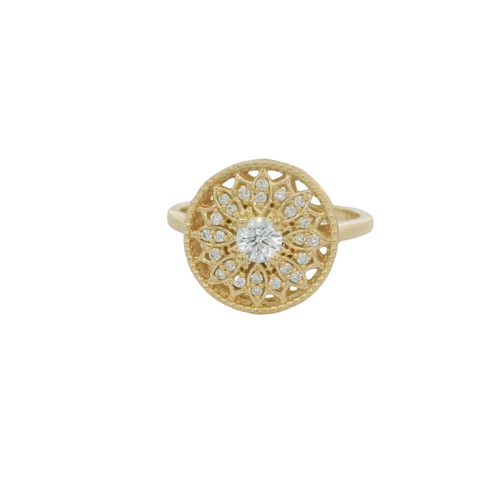 10K YG 0.32ctw Lab Grown Diamond Ring "Luxe"