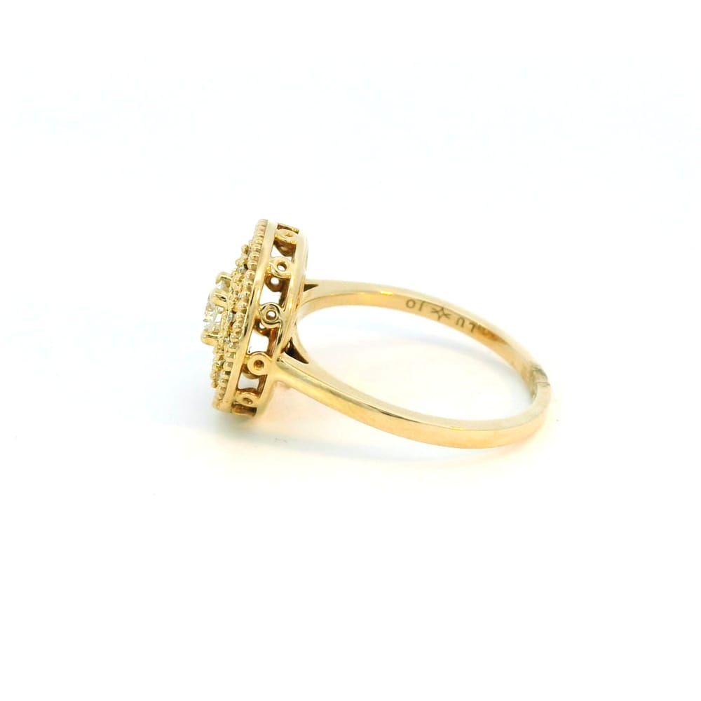 10K YG 0.32ctw Lab Grown Diamond Ring "Luxe"