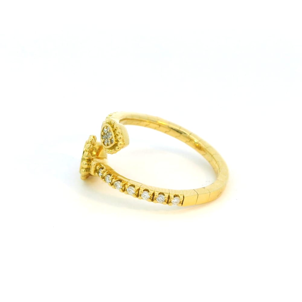 18K YG 0.30ctw Diamond Flex Ring