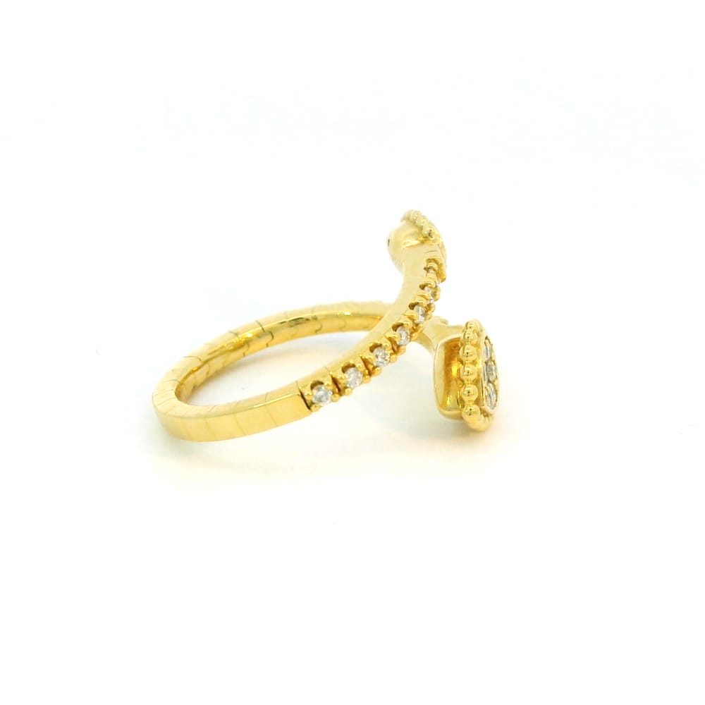 18K YG 0.30ctw Diamond Flex Ring