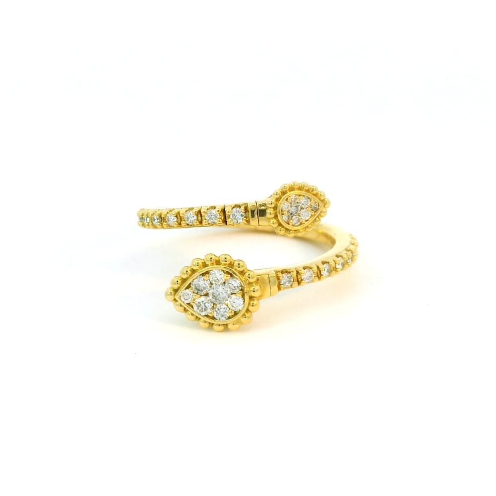 18K YG 0.30ctw Diamond Flex Ring