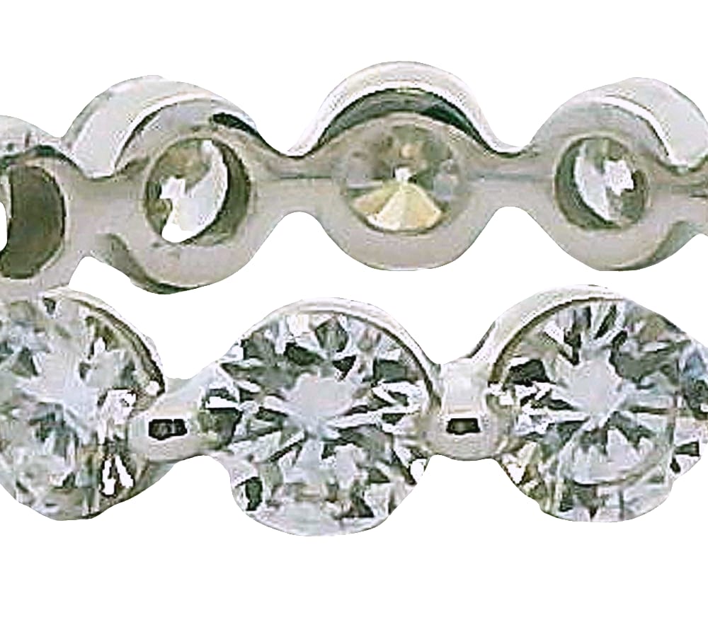 14K WG SHARED PRONG 2.00CTW VS2+,E-F BR LAB GROWN DIAMOND RING "LOVE & GROW"LASER INSCRIBED - LGD