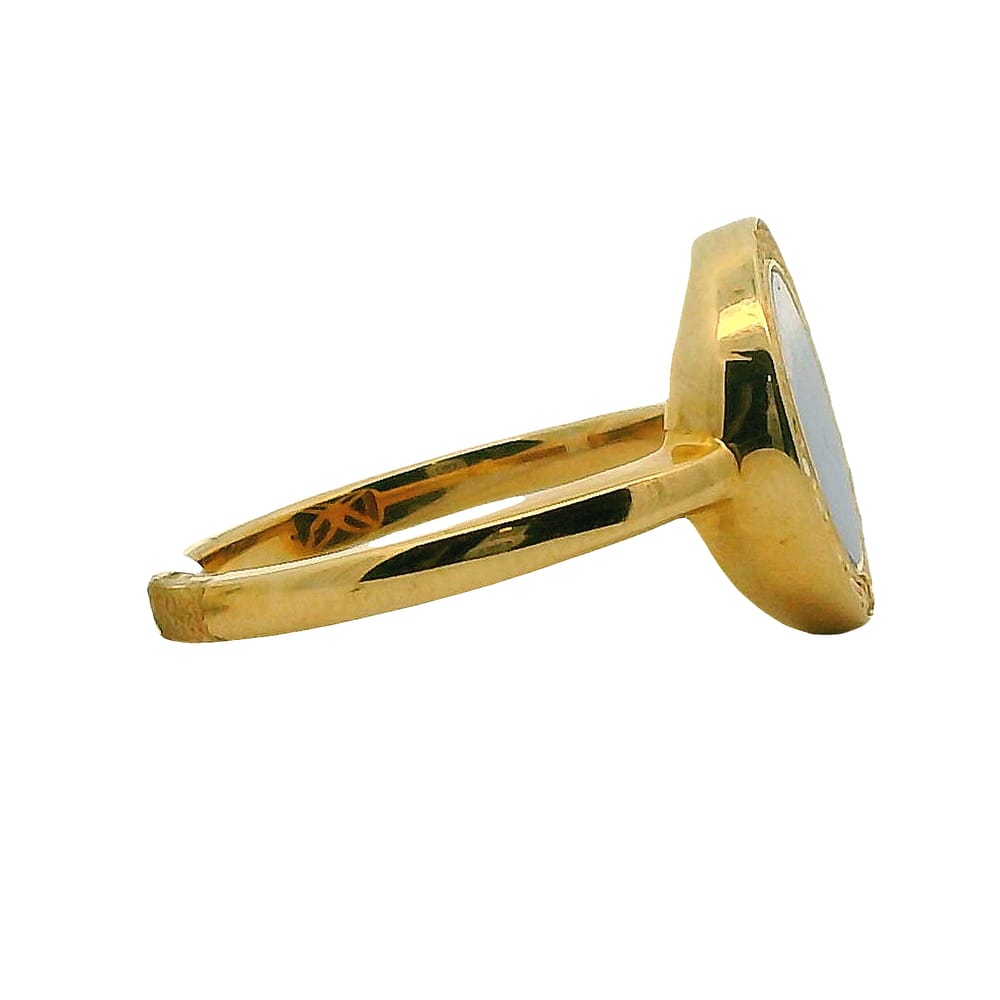 14K YG LAPIS WITH 0.11CTW DIAMOND HALO RING