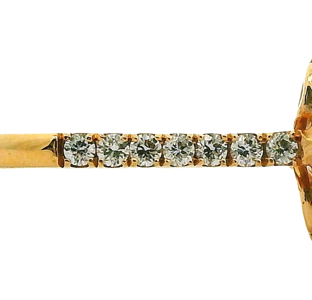 14K RG 1.25CT MORGANITE ACCENTED WITH .32TW SI GH DIAMOND RING