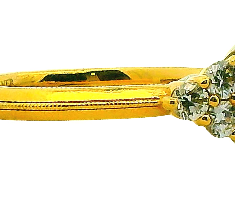 CUSTOM 14K YG 3.12CT BLUE/GREY SPINEL ACCENTED WITH .48TW DIAMOND RINGAPP:LK0221102VALUE: $9000