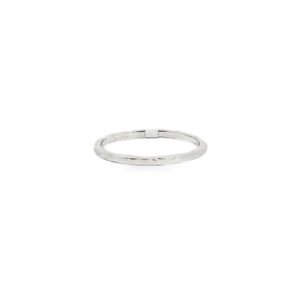 10K WG HAMMERED STACKABLE RING
