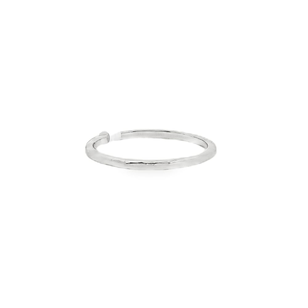 10K WG HAMMERED STACKABLE RING