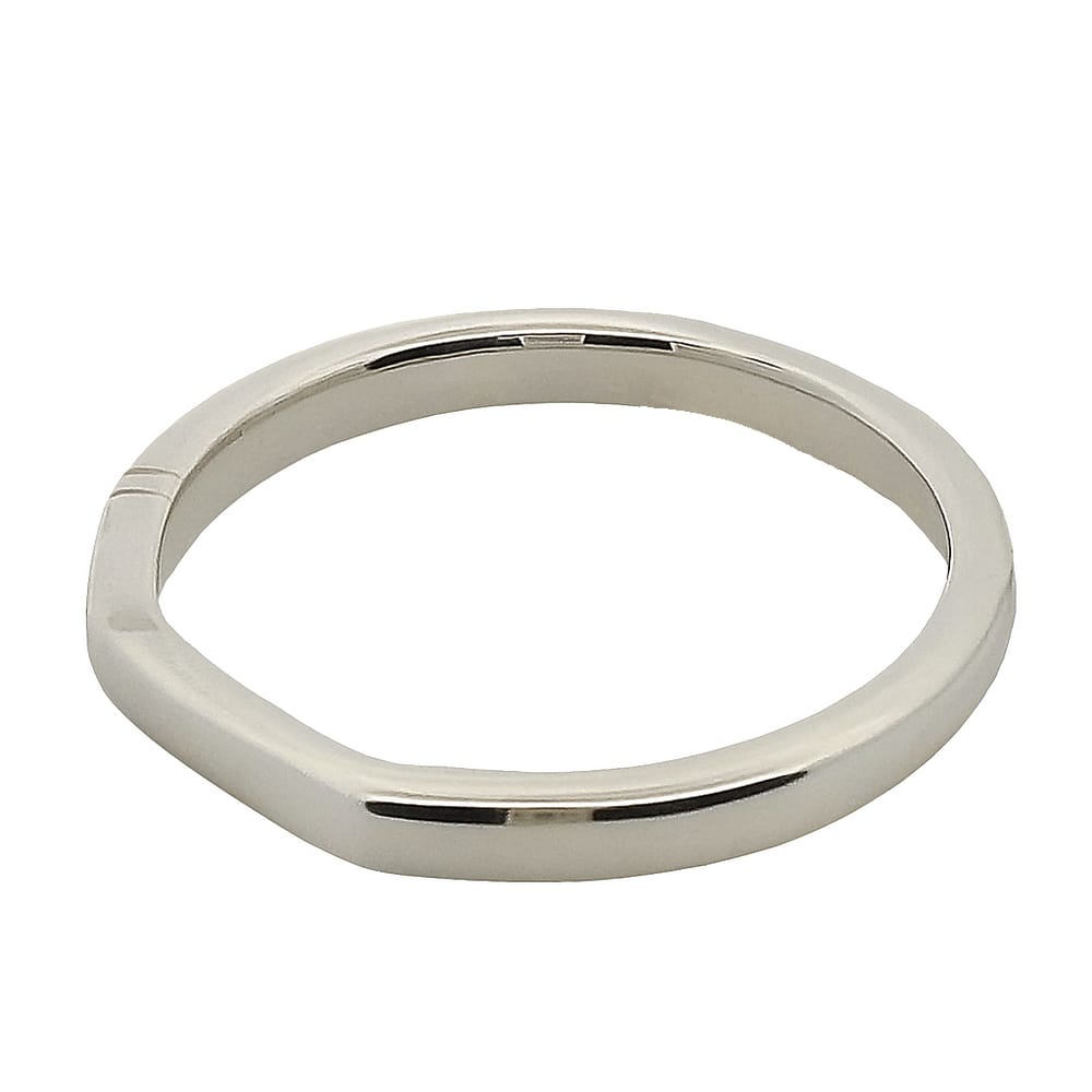 14K WG NOAM CARVER "ATELIER" BAND WITH EURO SHANK SIZE 6.5 WARRANTY #540152