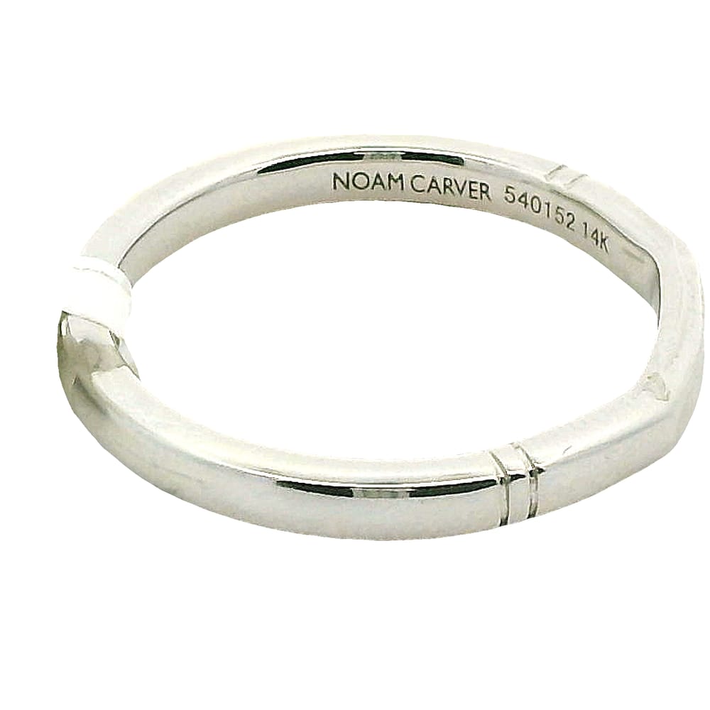 14K WG NOAM CARVER "ATELIER" BAND WITH EURO SHANK SIZE 6.5 WARRANTY #540152