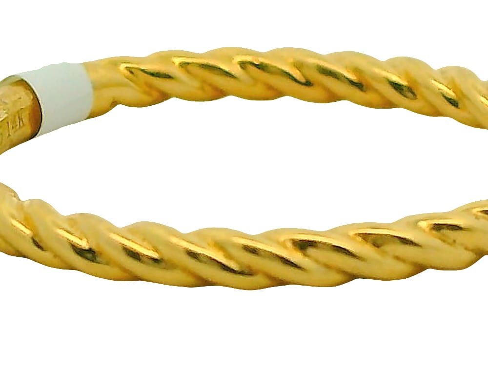 14K YG ROPE STACKABLE BAND