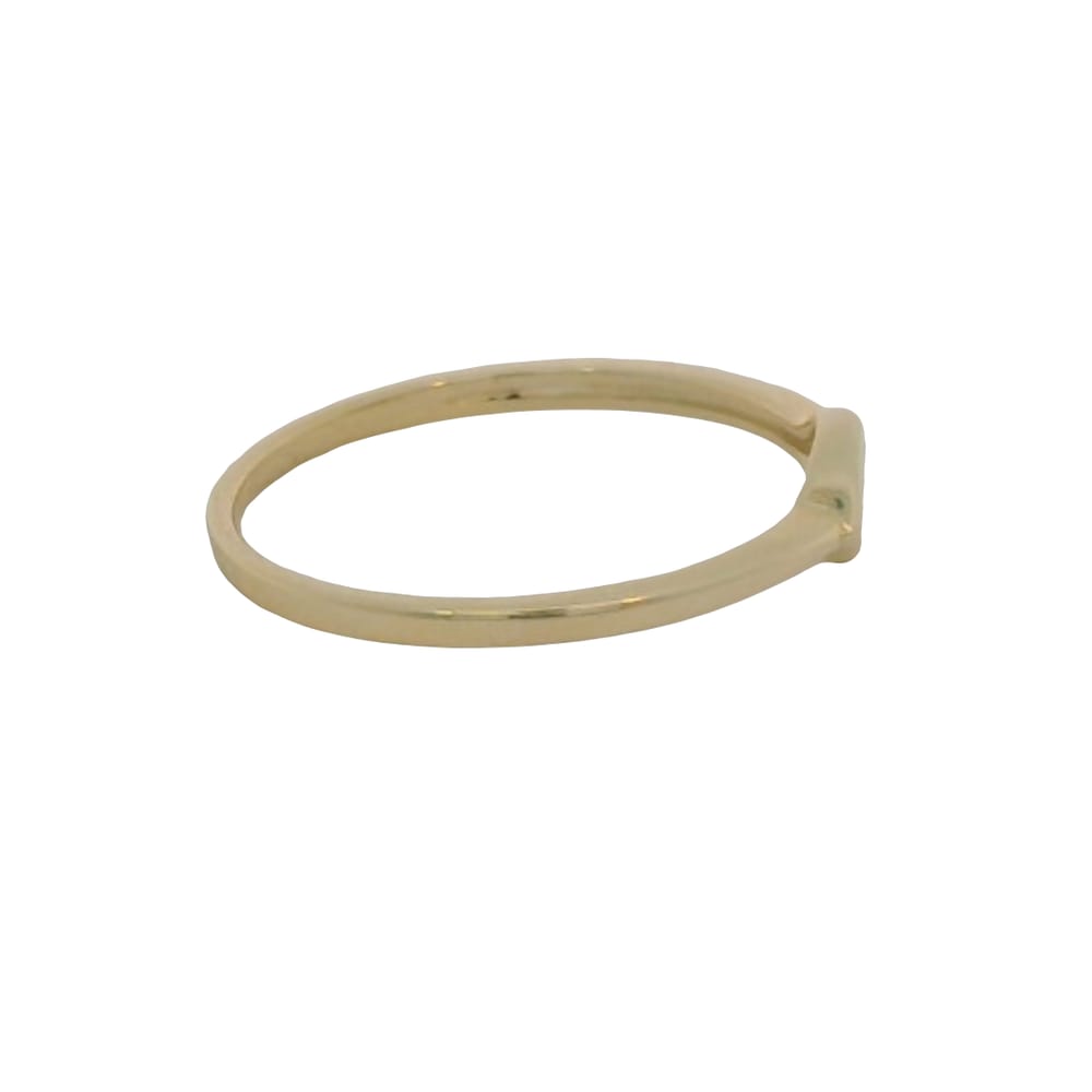 10K YG Signet Ring