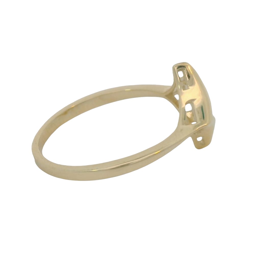 10K YG Open Diamond Design Ring