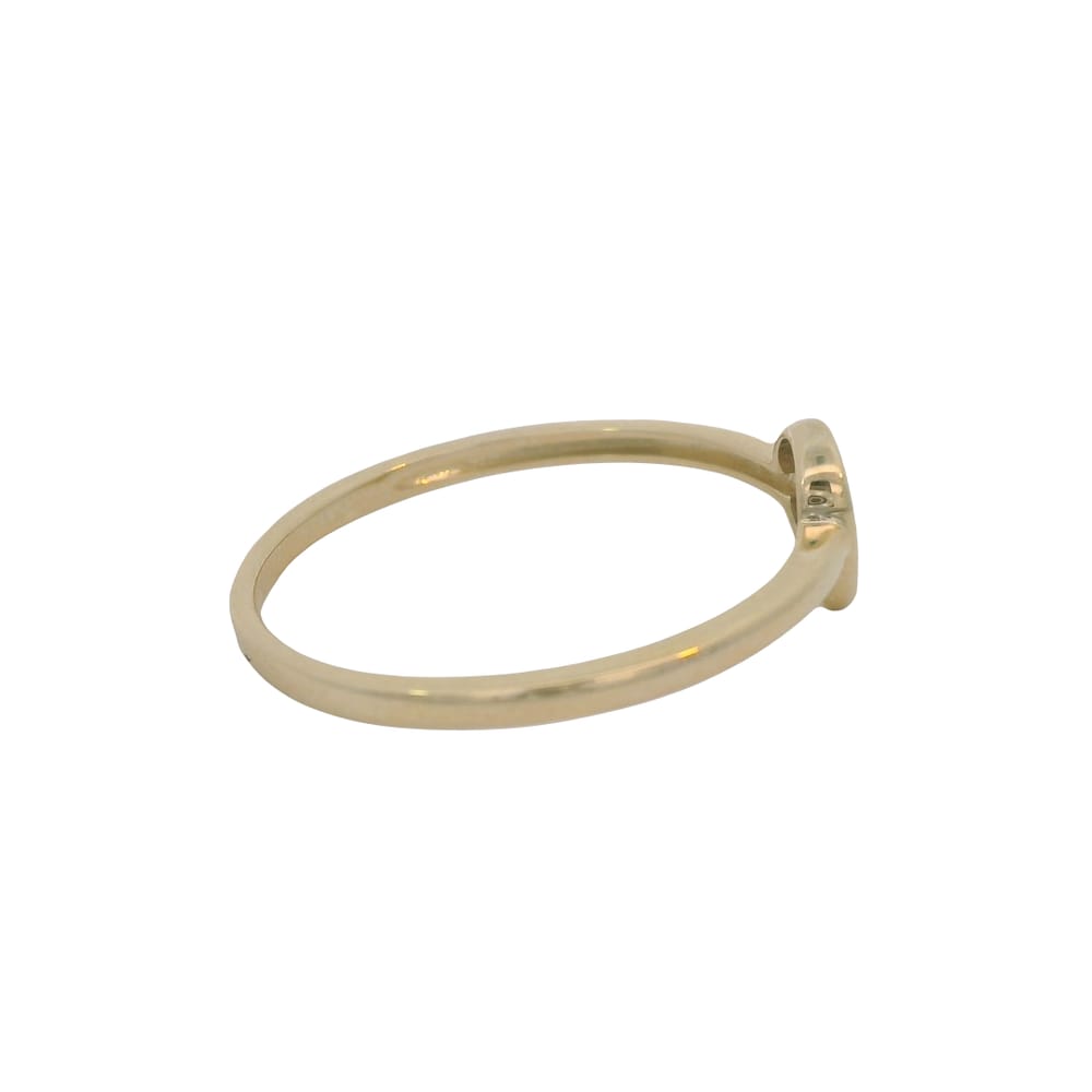 10K YG Tear Drop Signet Ring
