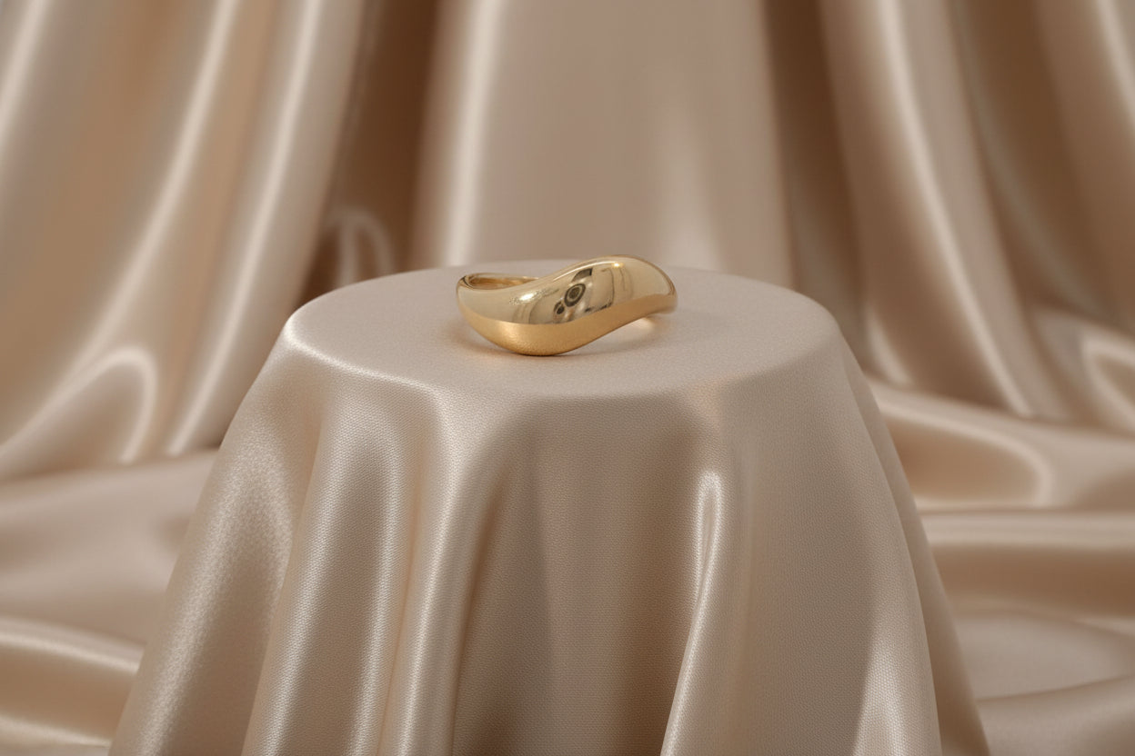 10K RG Wave Style Ring