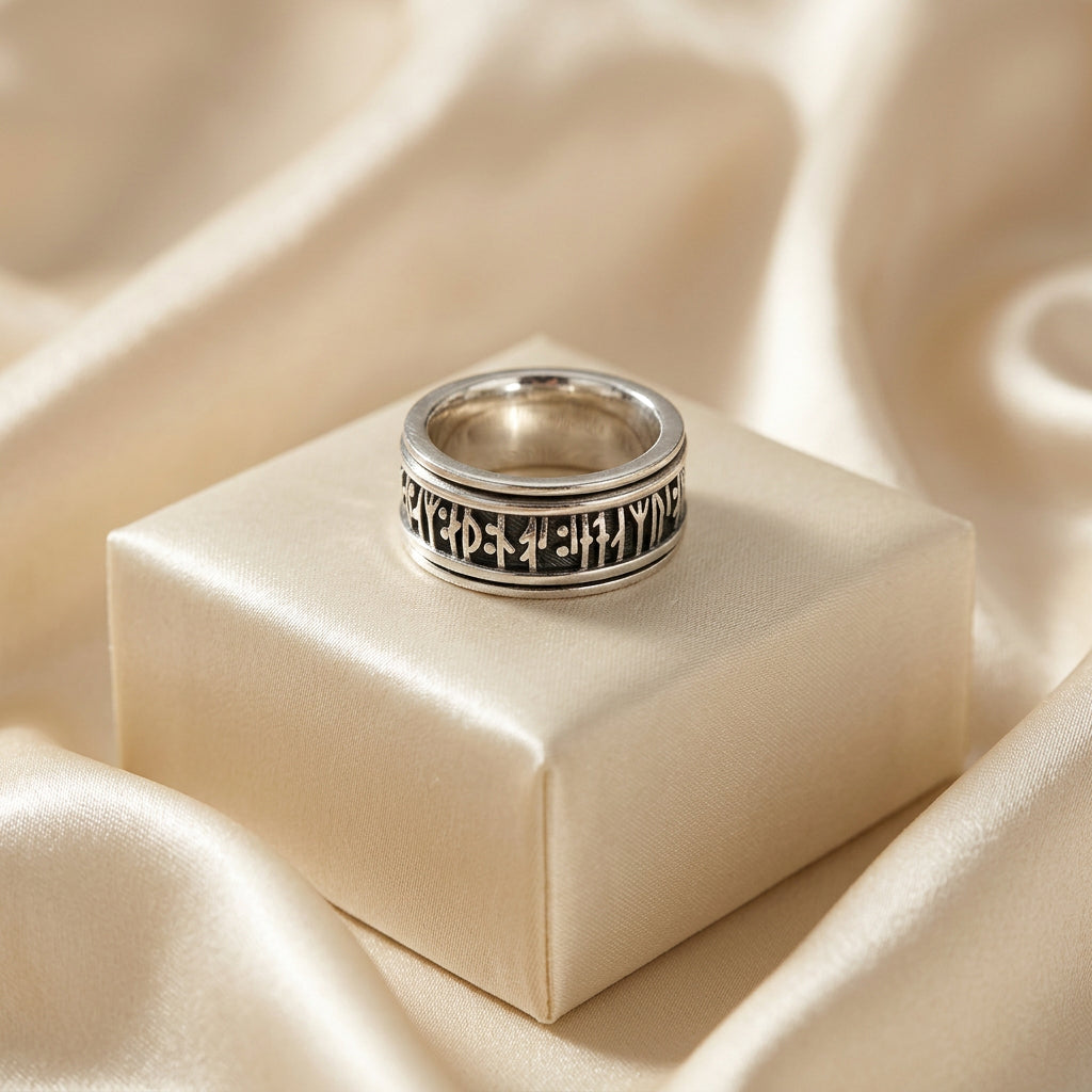 Ss Runes Rings Keith Jack SS Oxidized Viking Rune Ring