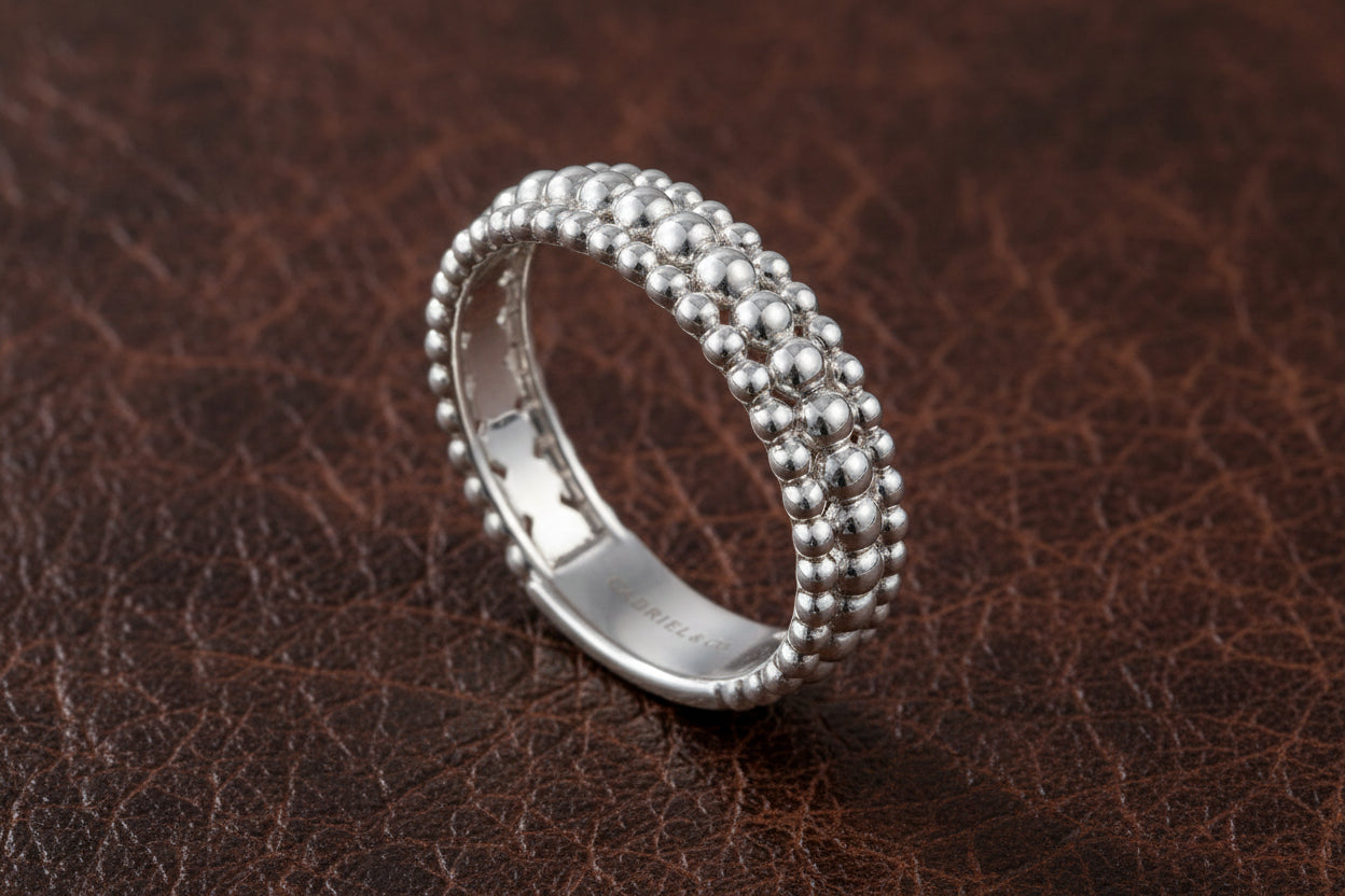 (S2205348) Sterling Silver Bujukan Band Sz 6.5 "Gabriel & Co"