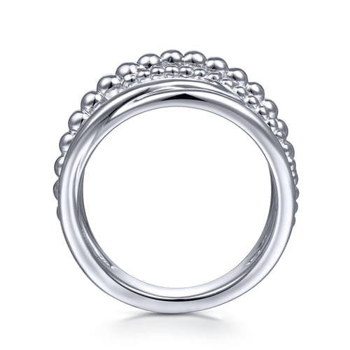 (S2205344) Sterling Silver Bujukan Criss Cross Ring Sz 6.5 "Gabriel & Co."