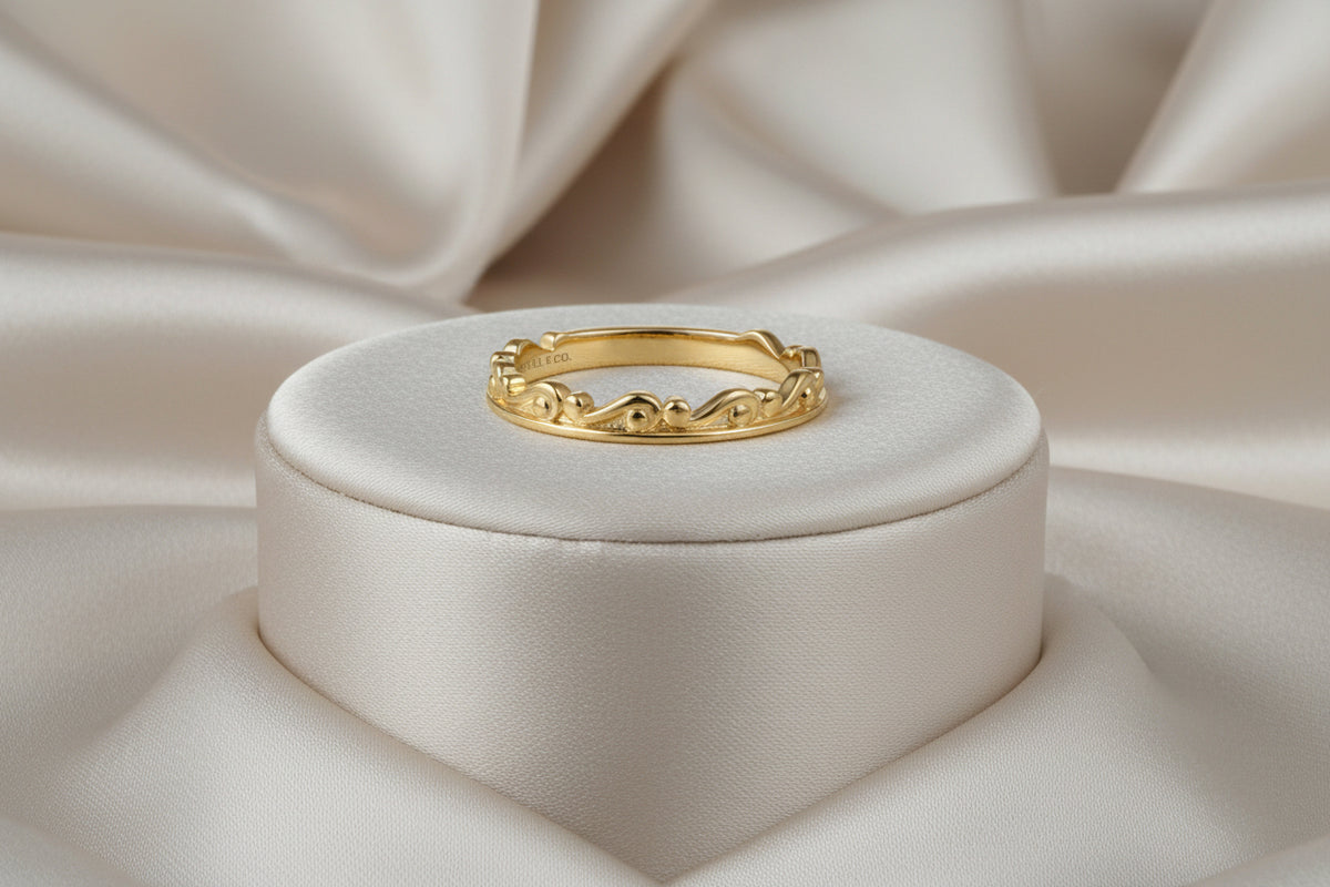 (S2203386) 14K YG Stackable Ring Sz 6.5 "Gabriel & Co."