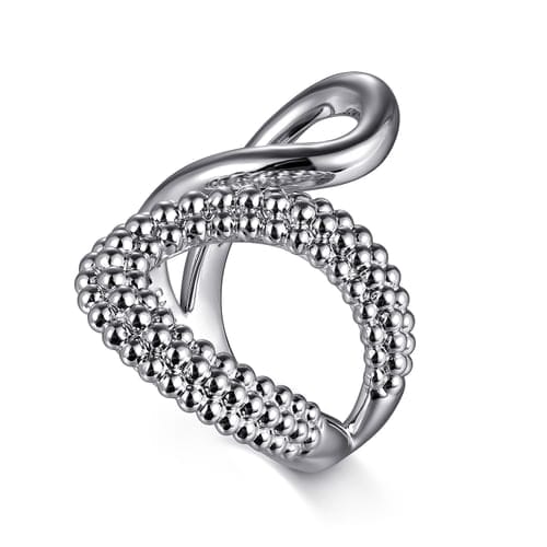 (S2205343) Sterling Silver Bujukan Bypass Ring Sz 6.5 "Gabriel & Co."