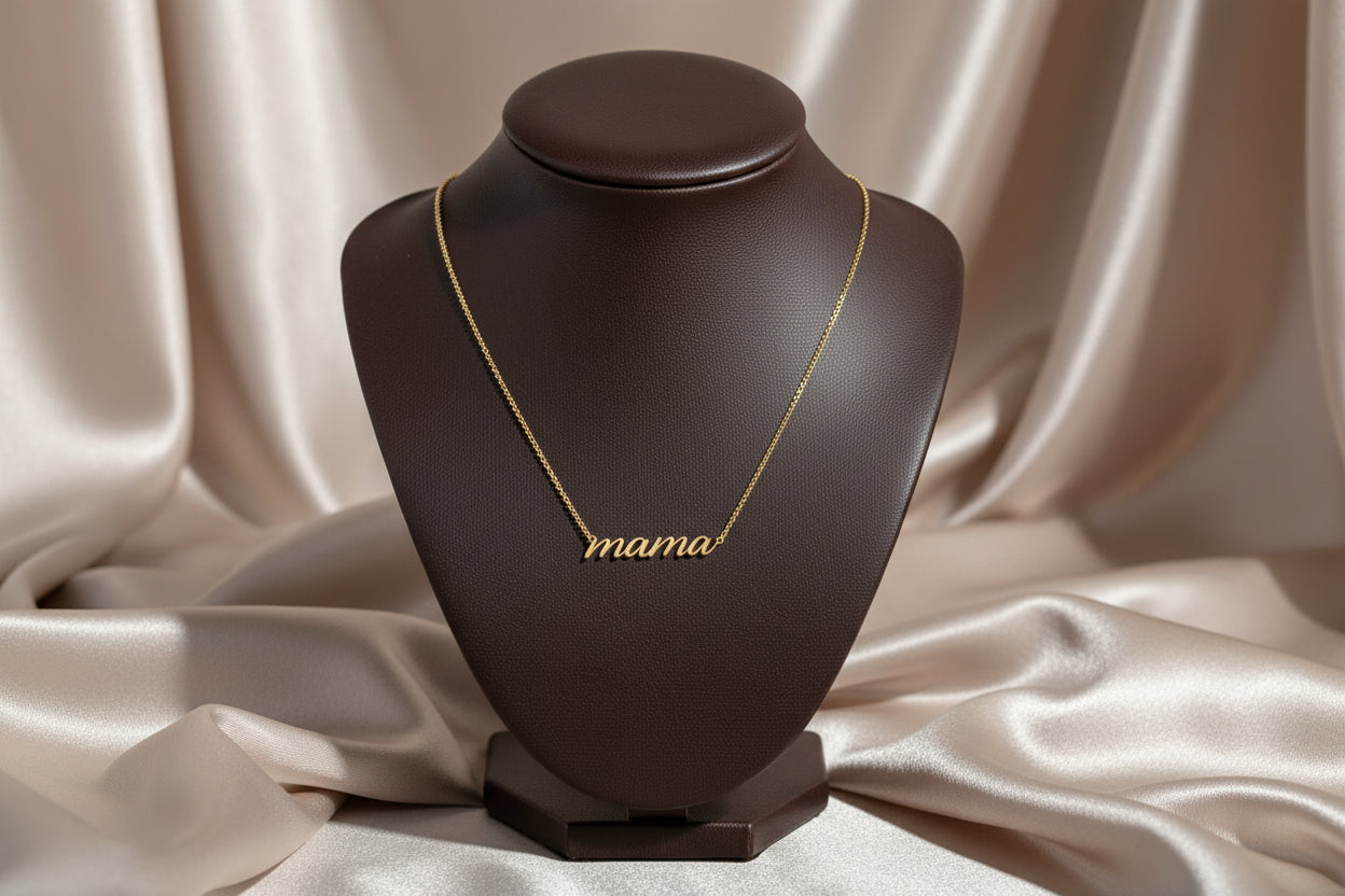 10K YG Mama Necklace